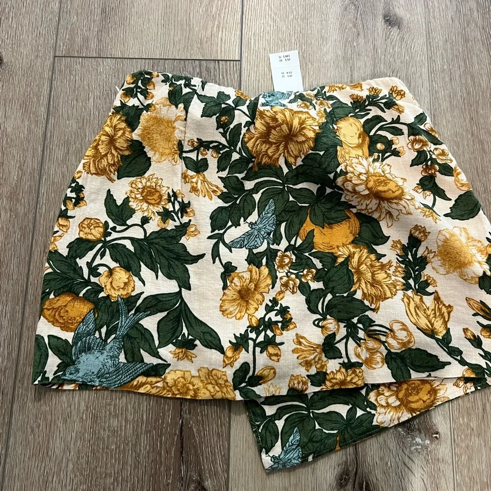 Abercrombie & Fitch Floral Mini Skirt - Yellow and Green - Picture 3 of 3